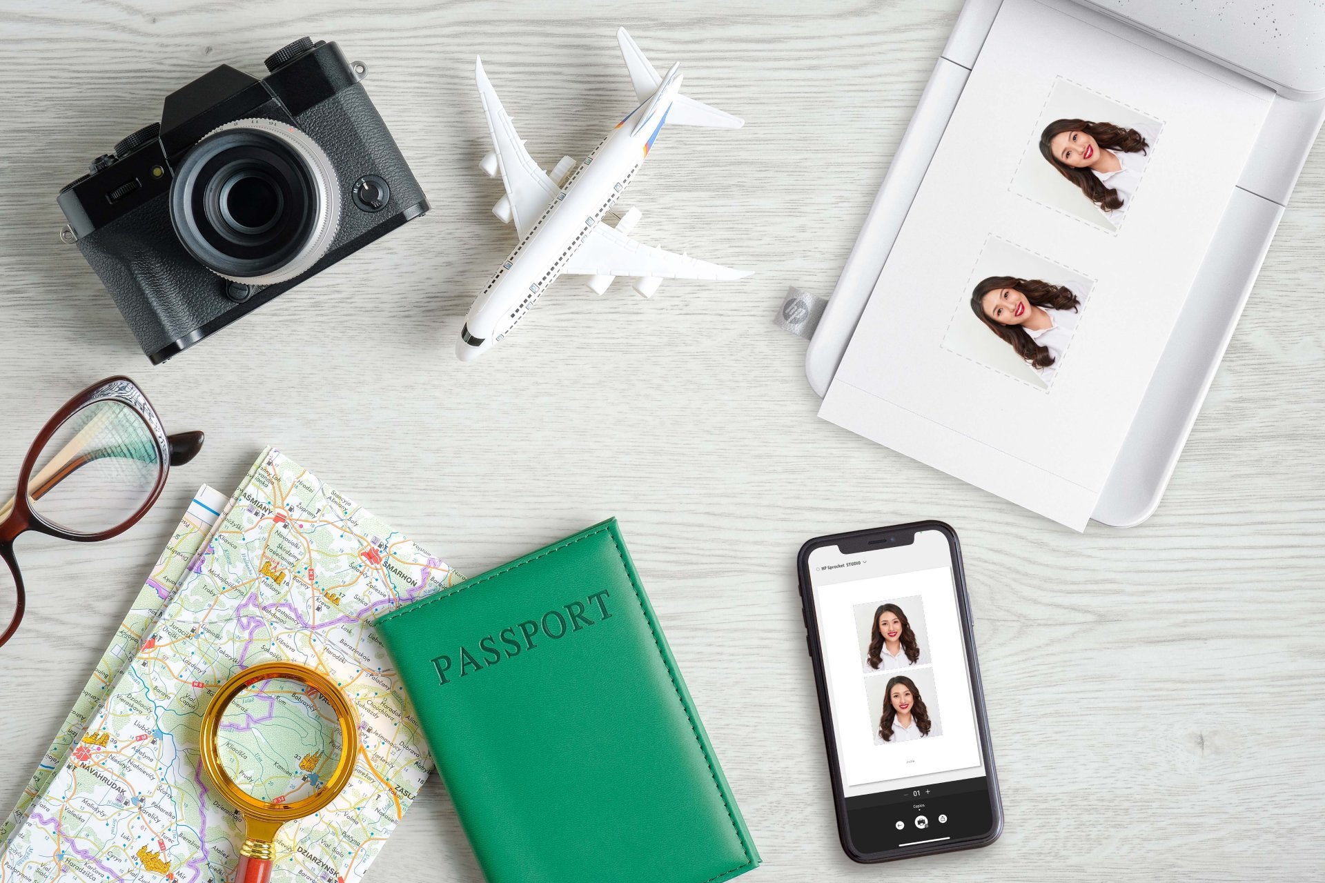 Utwórz identyfikator ze zdjęciem z aplikacji HP Sprocket