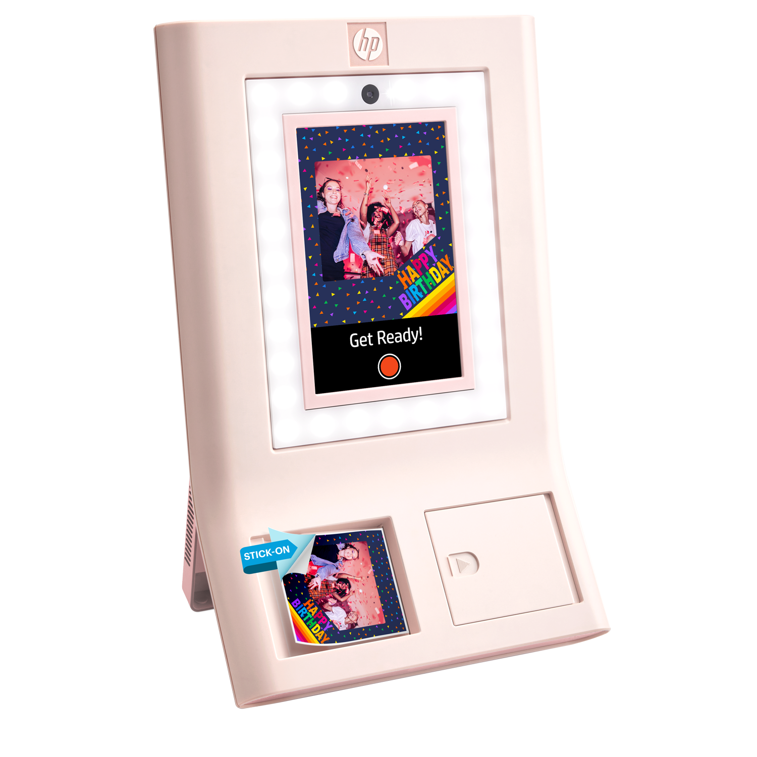 HP Sprocket Photobooth Instant 3x4” Color Photo Printer (Pink) (HPISPPBPKTEST) Sprocket Printers